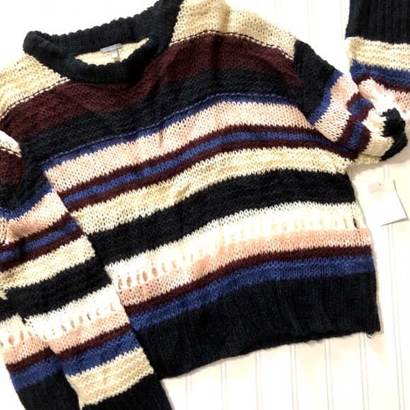 Charlotte Russe Striped Pullover - Picture 2 of 8